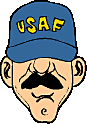 Man with usaf hat